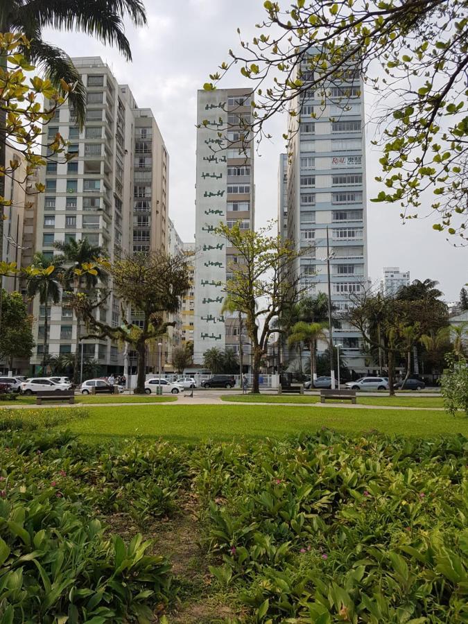 Apartamento Em Frente A Praia Do Embare - Santos Exteriör bild