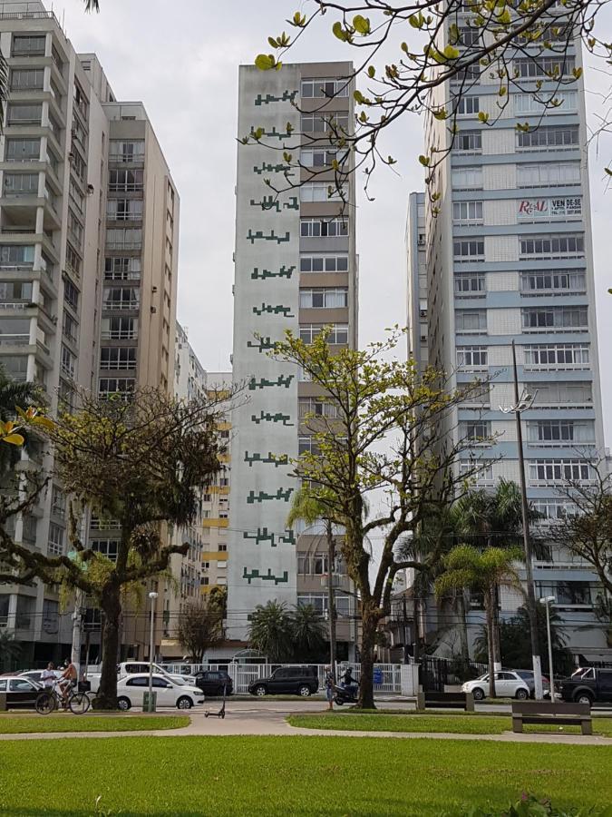 Apartamento Em Frente A Praia Do Embare - Santos Exteriör bild